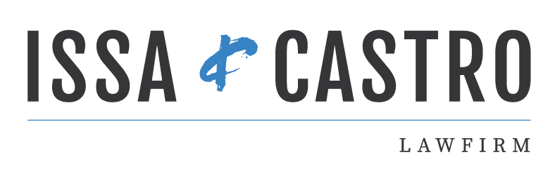 A see through image of the Issa Castro Law Firm logo.