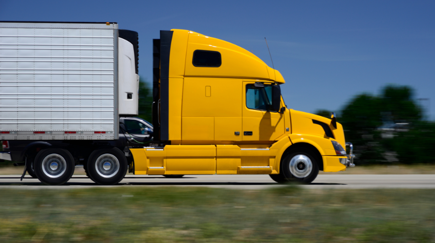 Truck Image of a truck on the road, Semi-Truck Accidents GA, Issa Castro Law Firm.