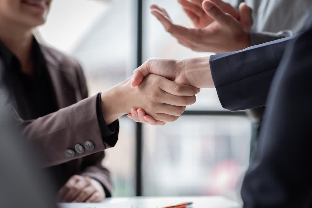 Handshake Two persons shaking hands